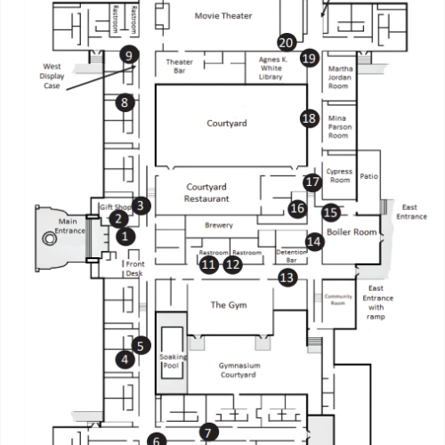 the floor plans of the space