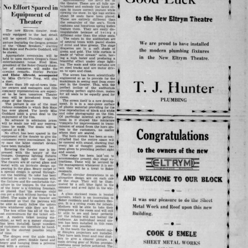 Article from opening night