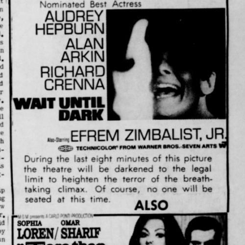 Wait Until Dark Advertisement 