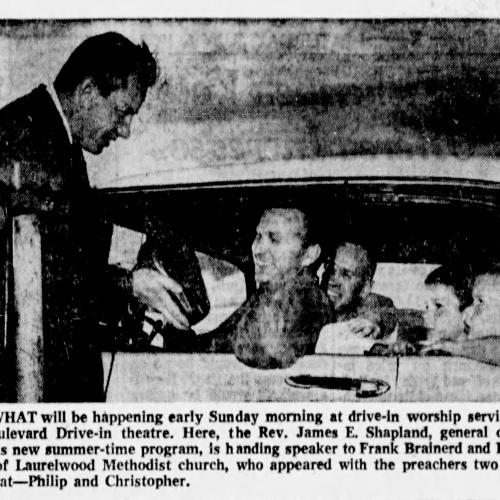 Pastor at the drive in
