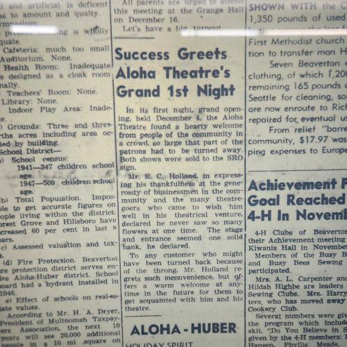 An ad for the theater