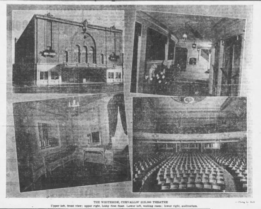 Photograph of the Whiteside Theater, 1923