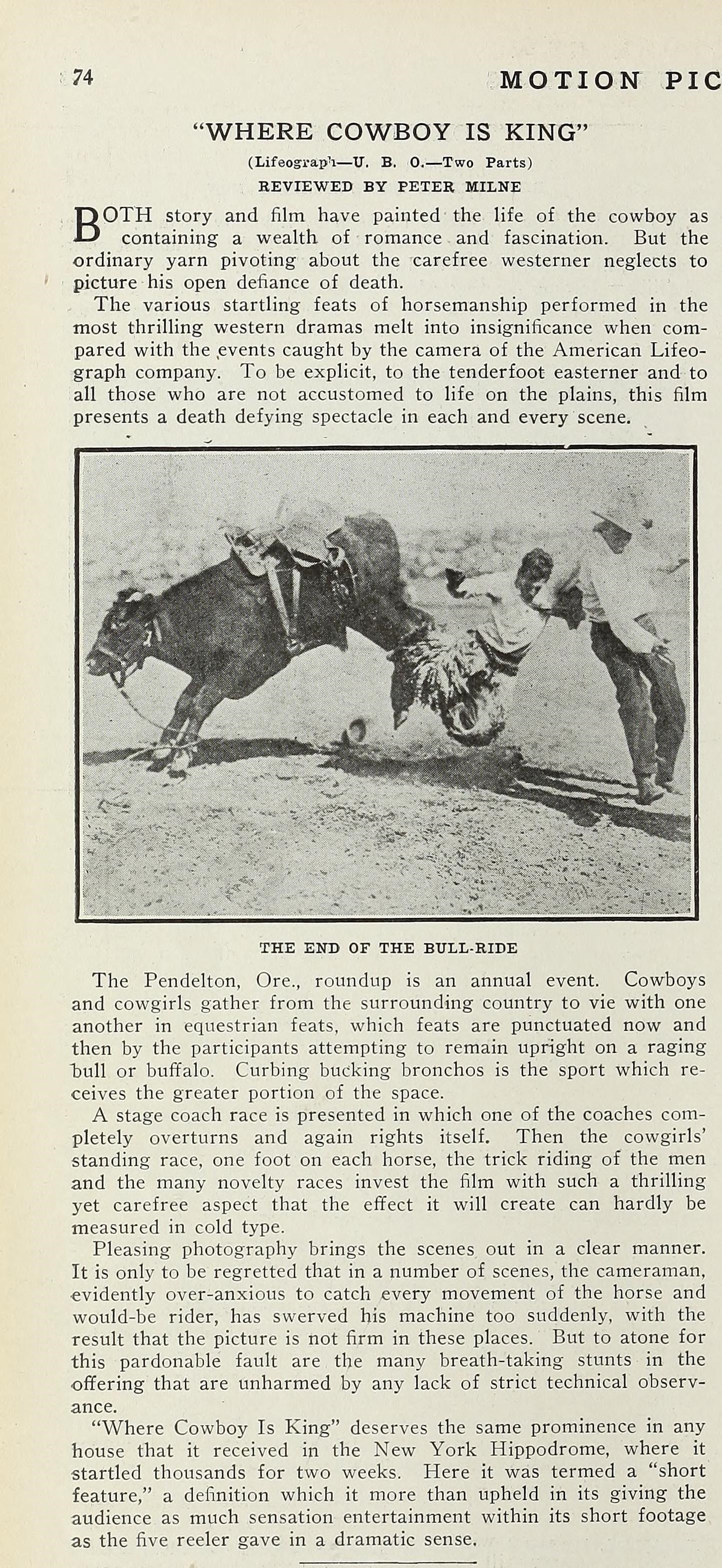 Motion Picture News, Apr. 13, 1915 p.74 Media History Digital Library
