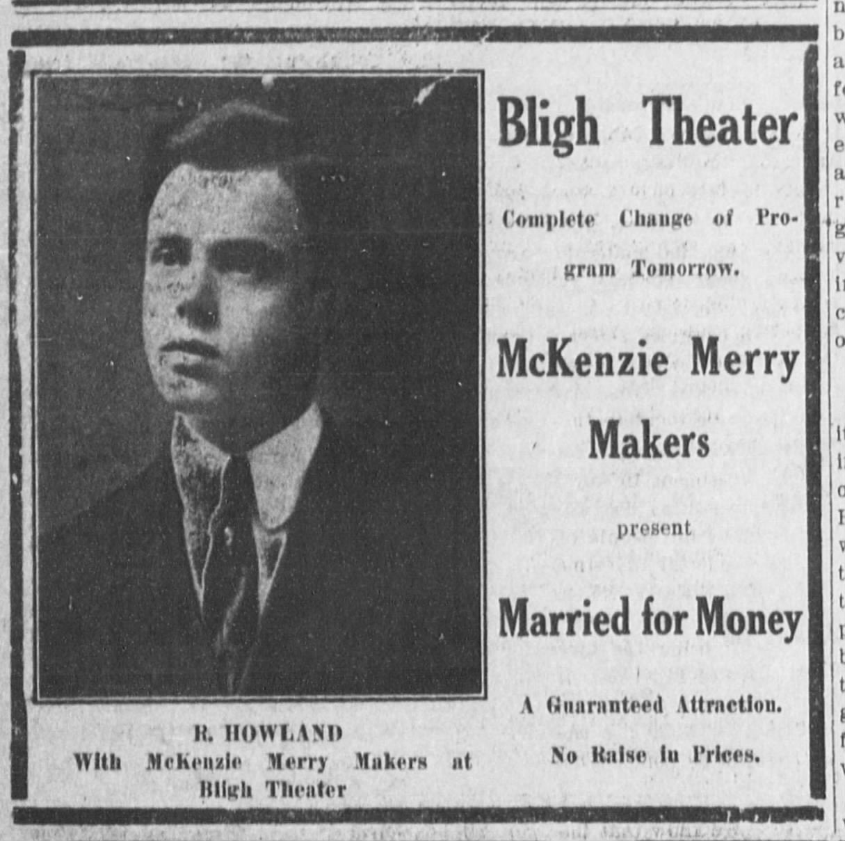 Merry Makers at the Bligh theater, 1911