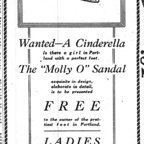 An ad in the Oregon Daily Journal, December 13, 1921, pg 2.