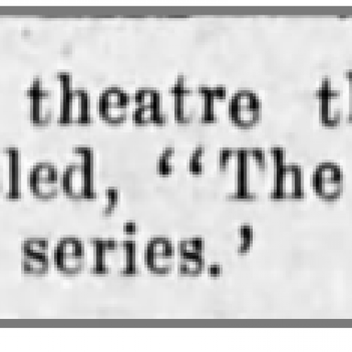 Bell Theatre ad, 1908
