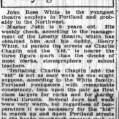 The Oregon Daily Journal, March 6, 1921, P-43, Oregon Historic Newspapers.