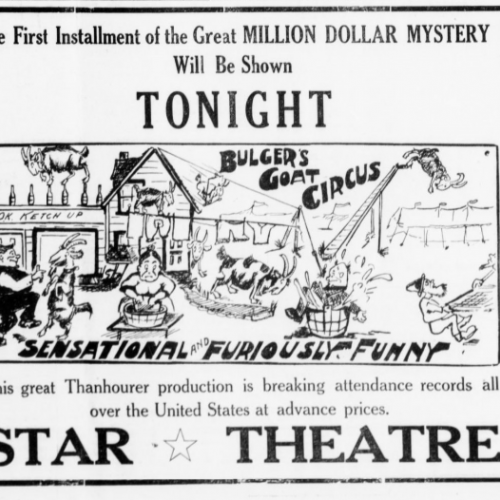 The Heppner Herald, "First Installment of Great Million Dollar Mystery." June 11, 1914. P1. 