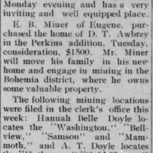 Richmond's Electric Theater location news item, 1908