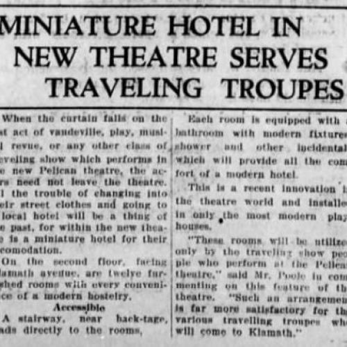 Pelican Oregon Theater Project