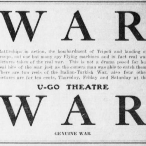 Ad for the U-GO, 1912