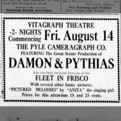 Ad for the Vitagraph, 1908
