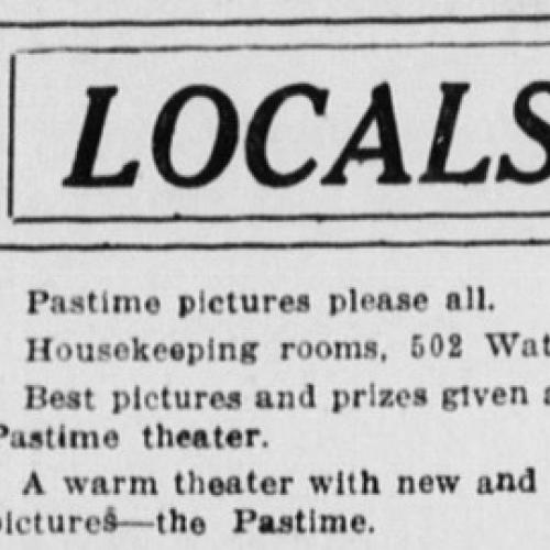 Fierce Competition for the Pastime Theatre; East Oregonian Daily 