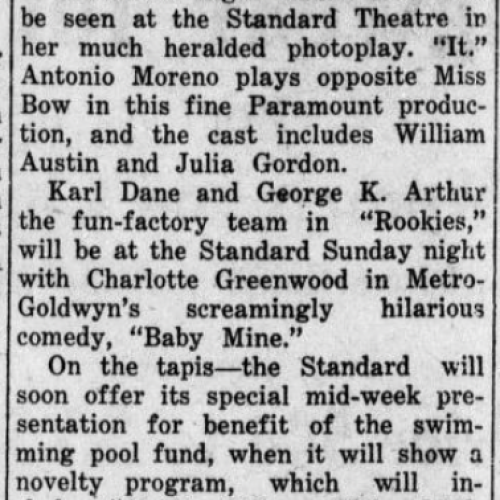 Standard Theatre Supports Opening of Athena's New Public Swimming Pool