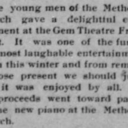 A review of a performance by members of the Methodist Church