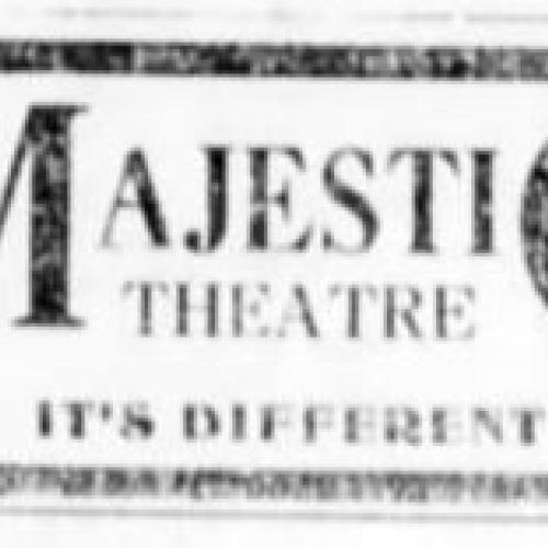 Majestic Theatre ad, 1916